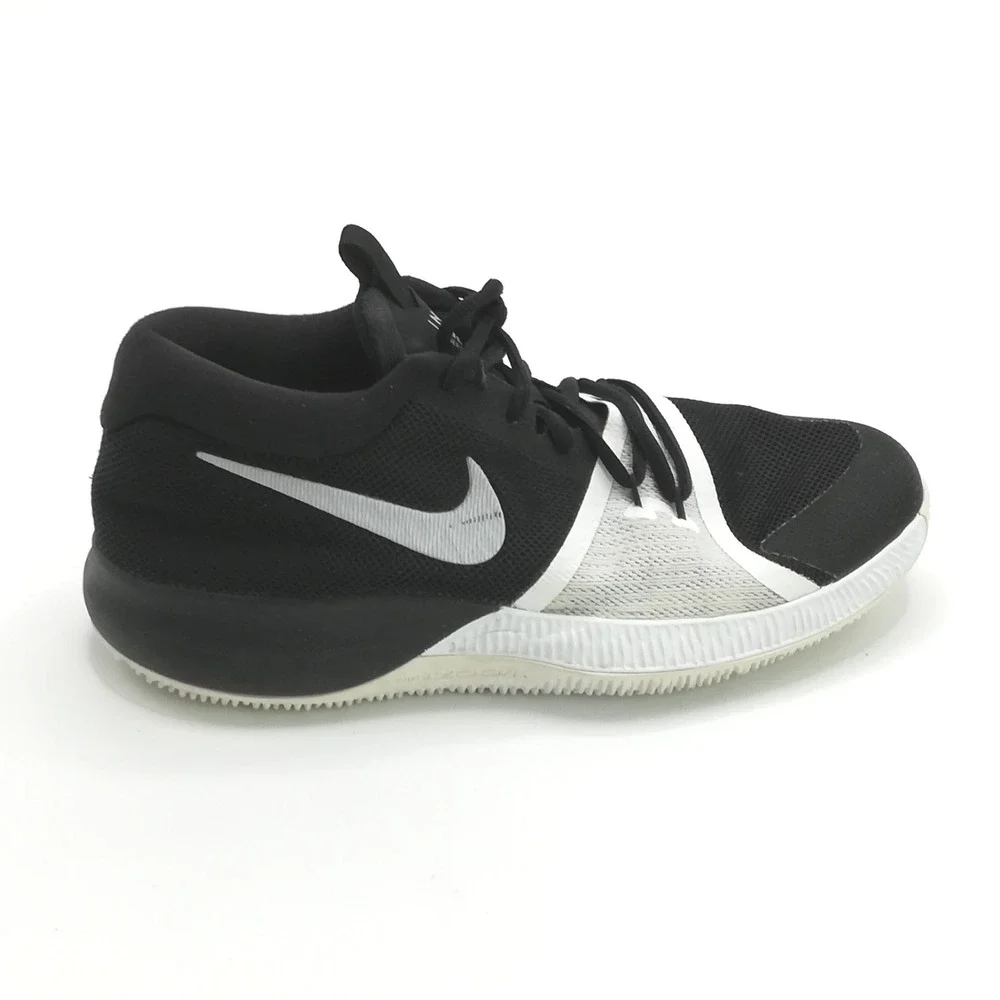 Nike Shoes Boys Sneaker Zoom‎ Assersion Basketball Black White Youth 6.5Y
